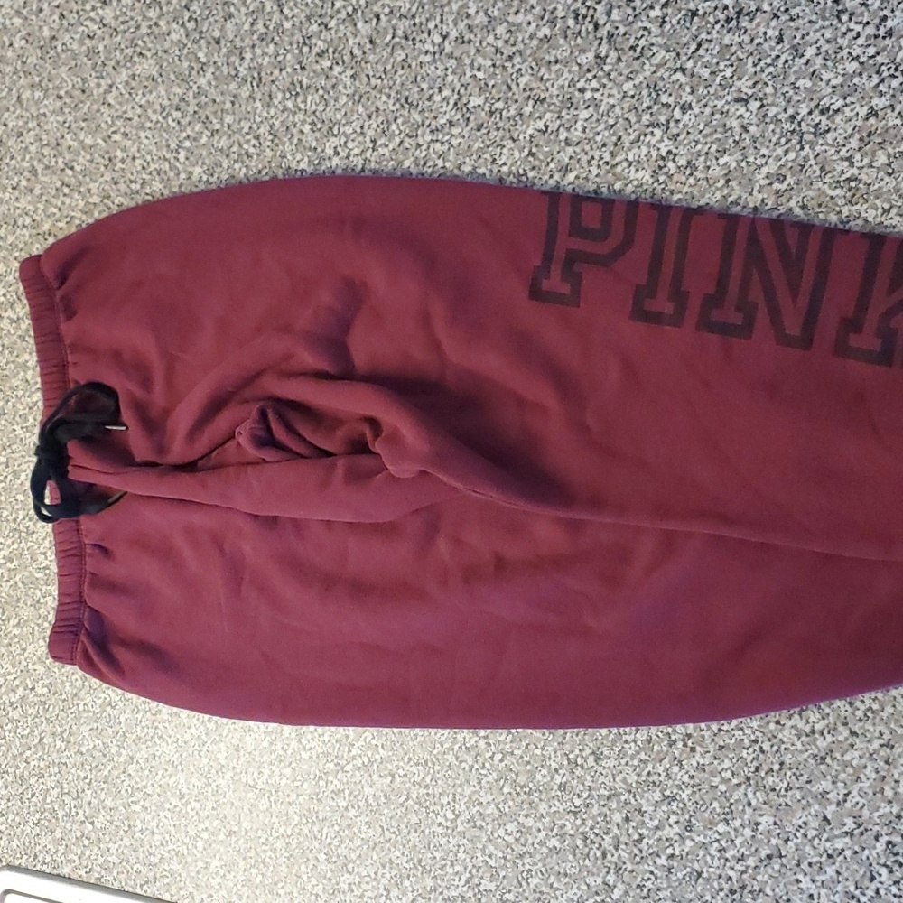 Maroon PINK Sweatpants Size M